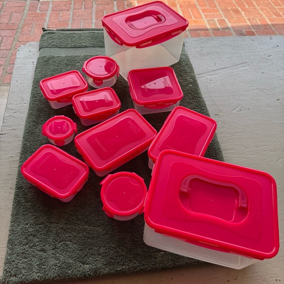 Lock & Lock Other - Lock & Lock Pink Food Storage Container Set of 11